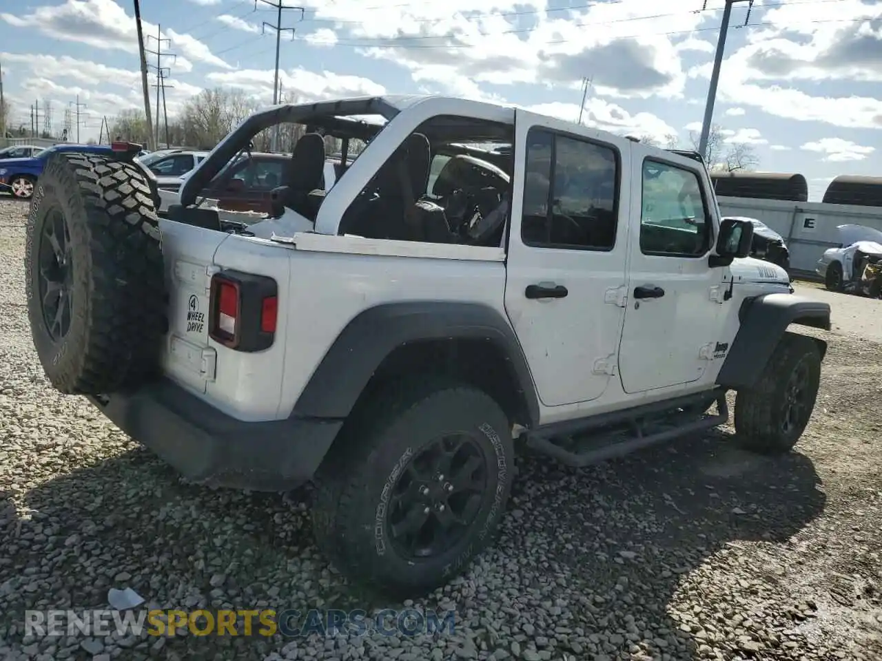 3 Photograph of a damaged car 1C4HJXDGXMW849202 JEEP WRANGLER 2021