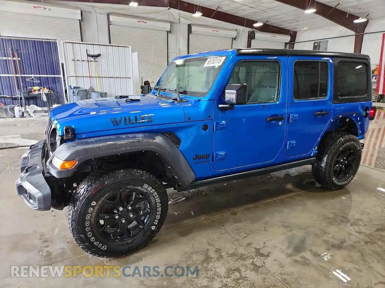 1 Photograph of a damaged car 1C4HJXDM2MW696076 JEEP WRANGLER 2021