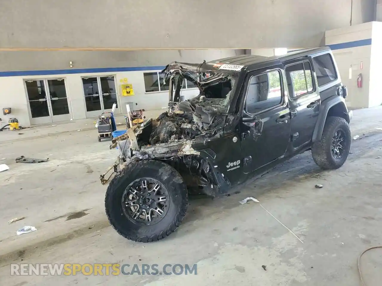 1 Photograph of a damaged car 1C4HJXDM3MW547787 JEEP WRANGLER 2021