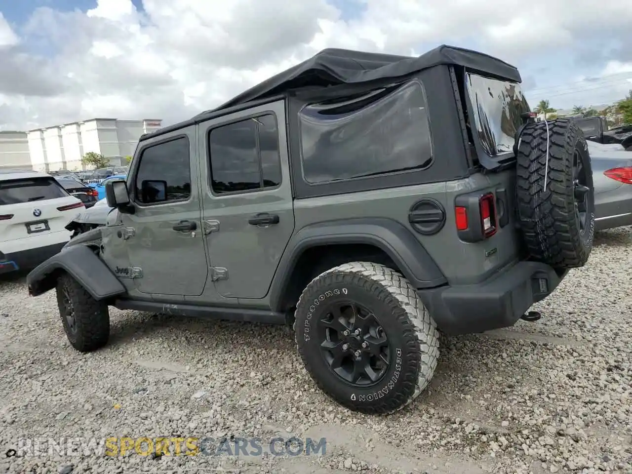 2 Photograph of a damaged car 1C4HJXDM6MW628041 JEEP WRANGLER 2021