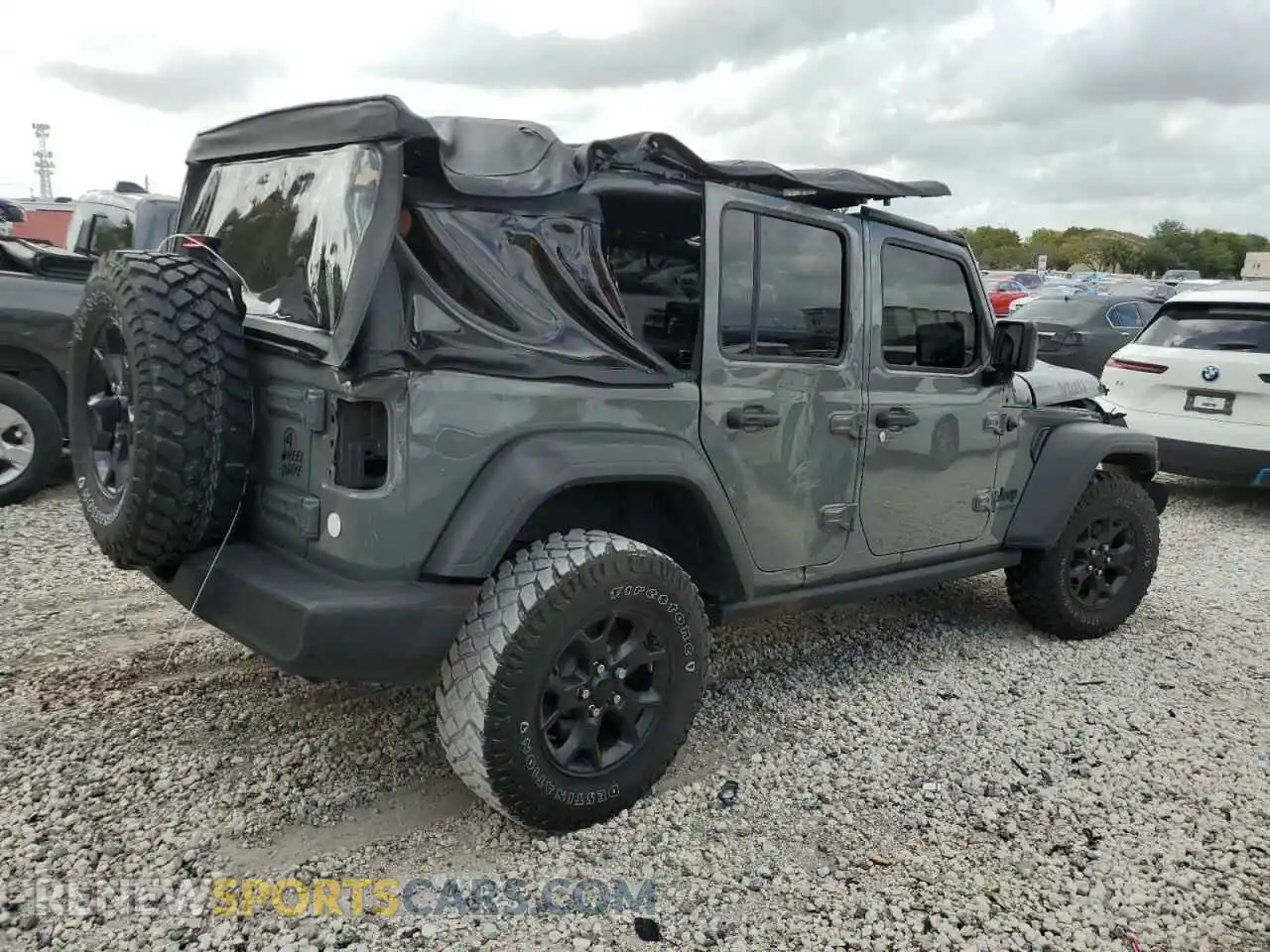 3 Photograph of a damaged car 1C4HJXDM6MW628041 JEEP WRANGLER 2021