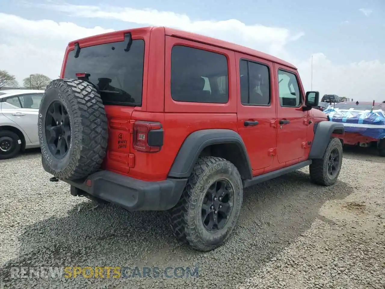 3 fotografías del automóvil dañado 1C4HJXDM8MW603982 JEEP WRANGLER 2021