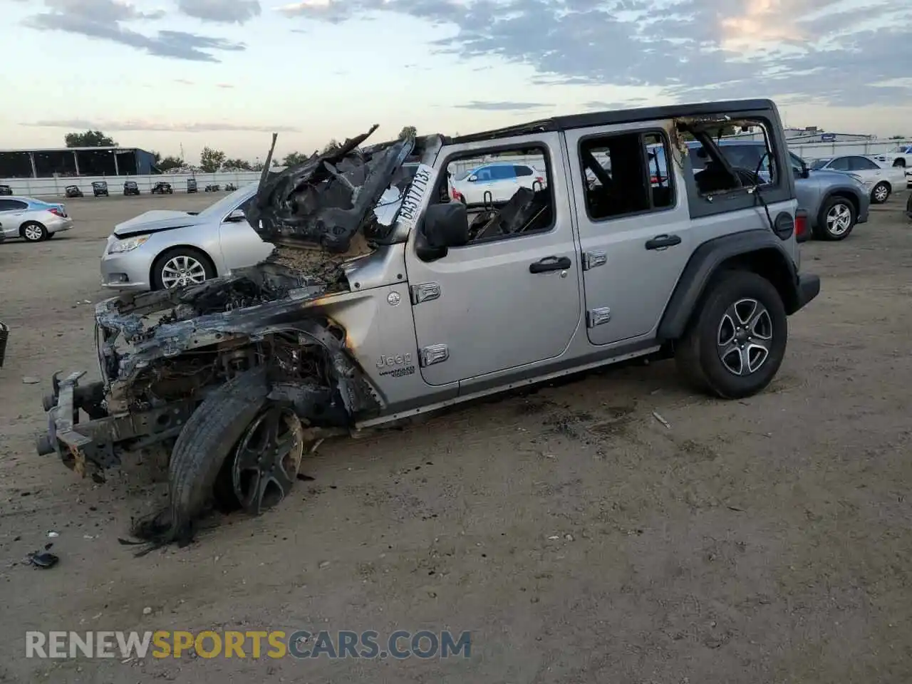 1 Photograph of a damaged car 1C4HJXDM8MW665673 JEEP WRANGLER 2021