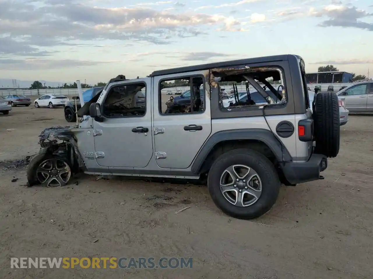 2 Photograph of a damaged car 1C4HJXDM8MW665673 JEEP WRANGLER 2021