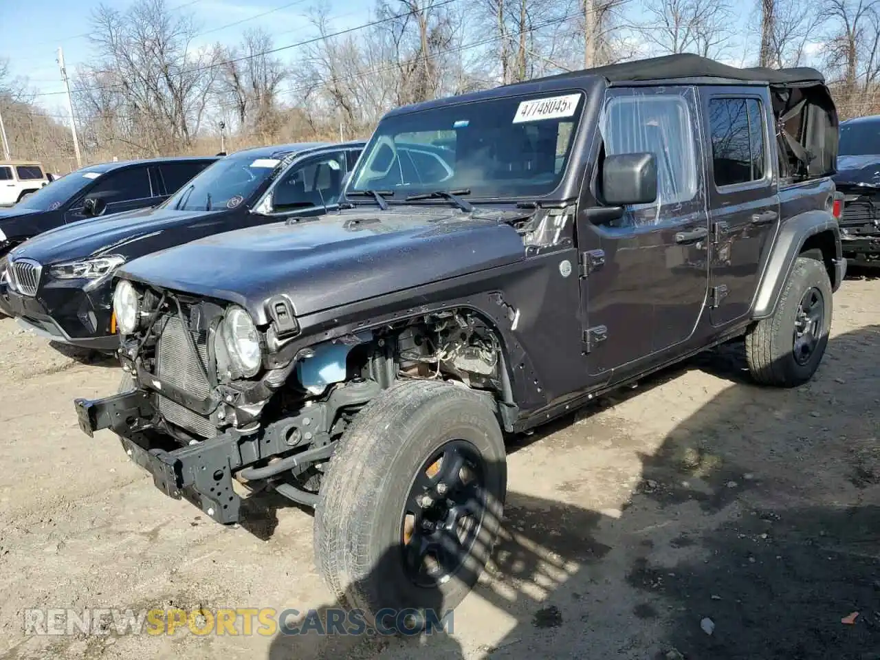 1 Photograph of a damaged car 1C4HJXDN0MW568542 JEEP WRANGLER 2021