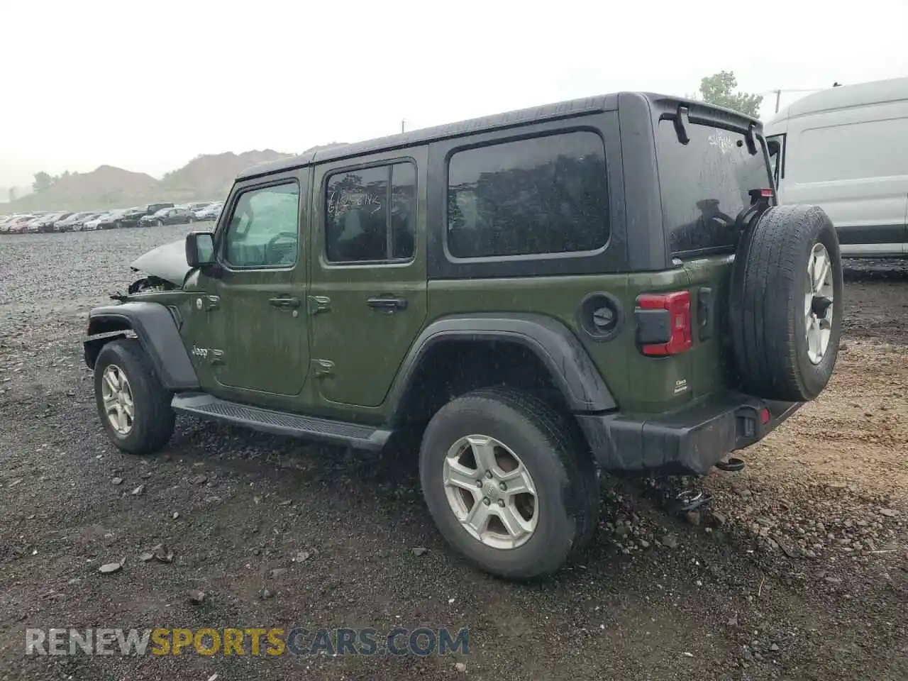 2 Photograph of a damaged car 1C4HJXDN0MW659729 JEEP WRANGLER 2021
