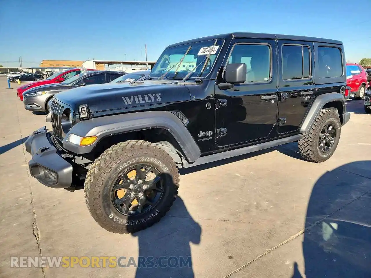 1 Photograph of a damaged car 1C4HJXDN0MW816336 JEEP WRANGLER 2021