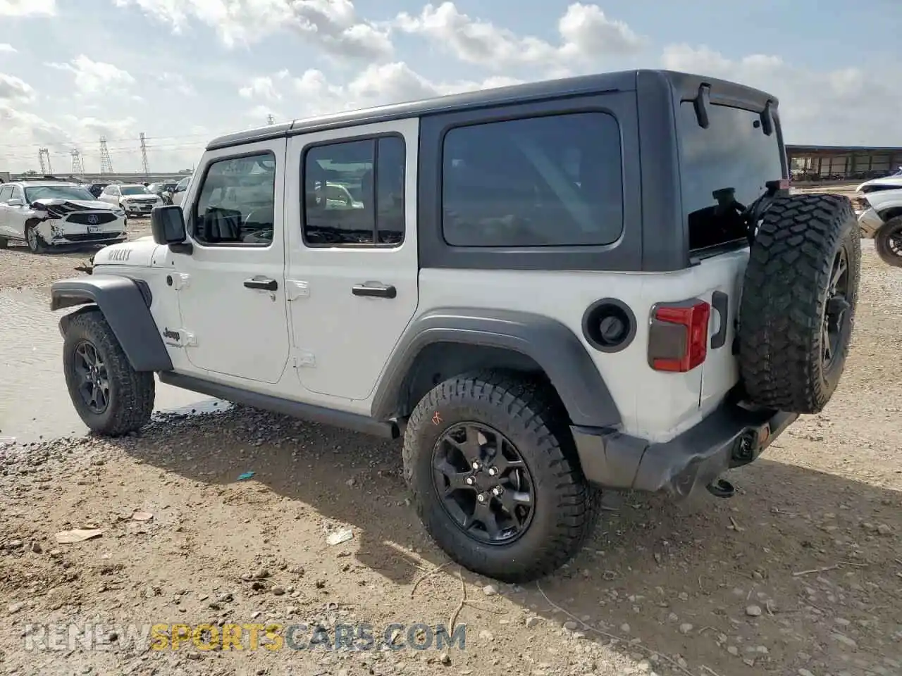 2 Photograph of a damaged car 1C4HJXDN1MW505451 JEEP WRANGLER 2021