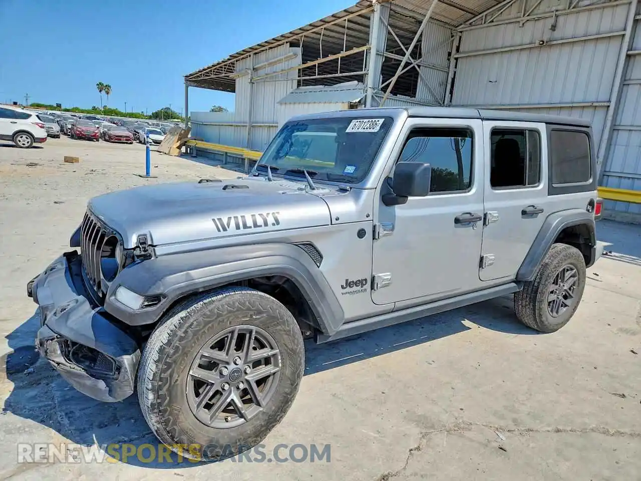 1 Photograph of a damaged car 1C4HJXDN1MW548977 JEEP WRANGLER 2021