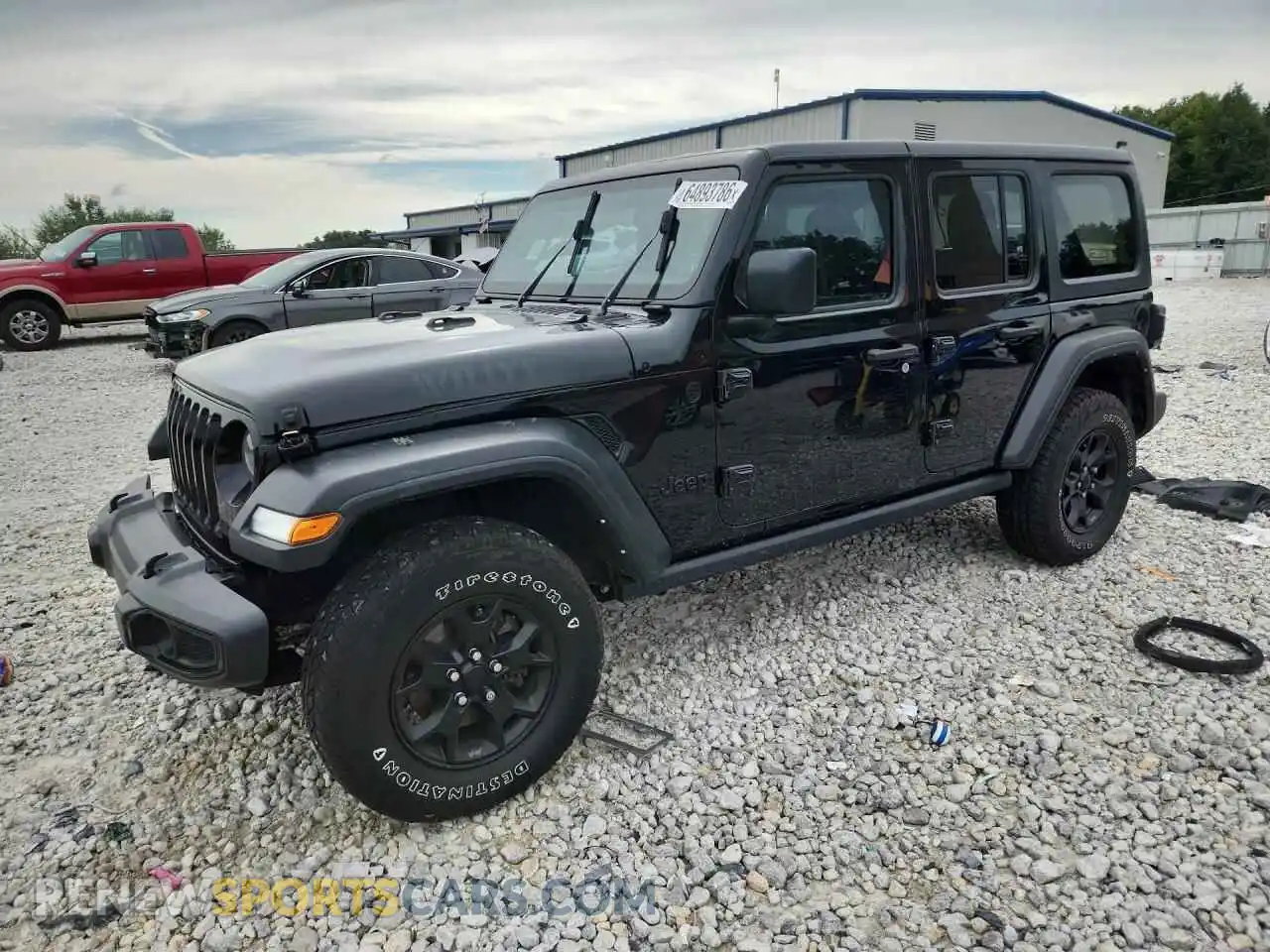 1 Photograph of a damaged car 1C4HJXDN1MW685658 JEEP WRANGLER 2021