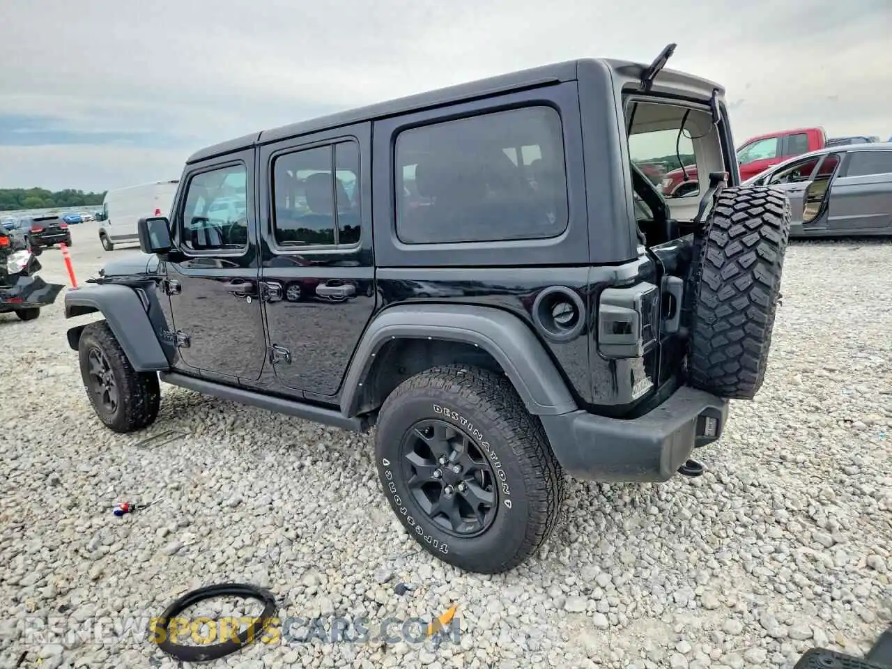 2 Photograph of a damaged car 1C4HJXDN1MW685658 JEEP WRANGLER 2021