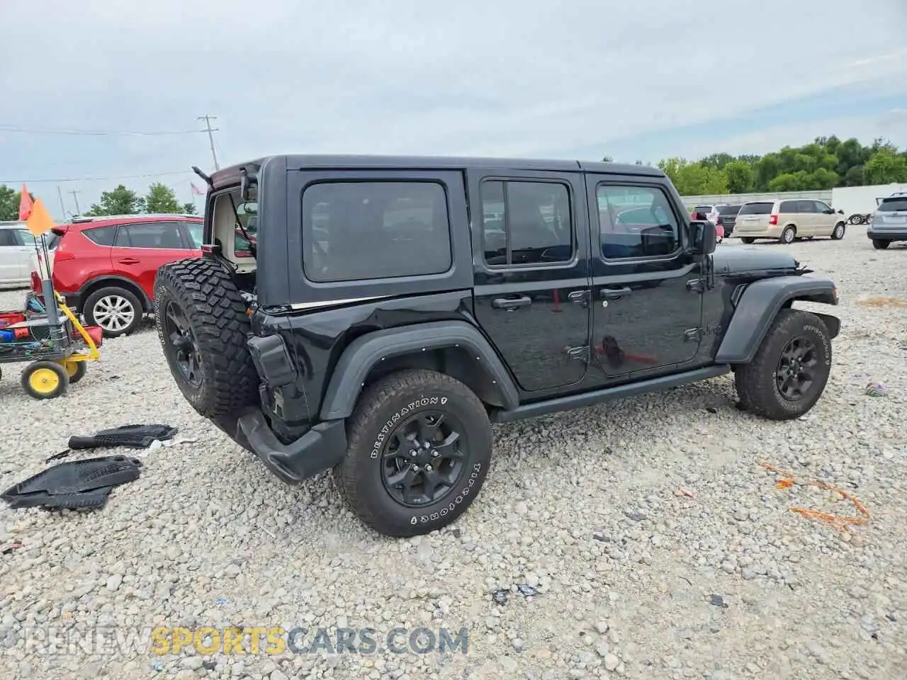 3 Photograph of a damaged car 1C4HJXDN1MW685658 JEEP WRANGLER 2021
