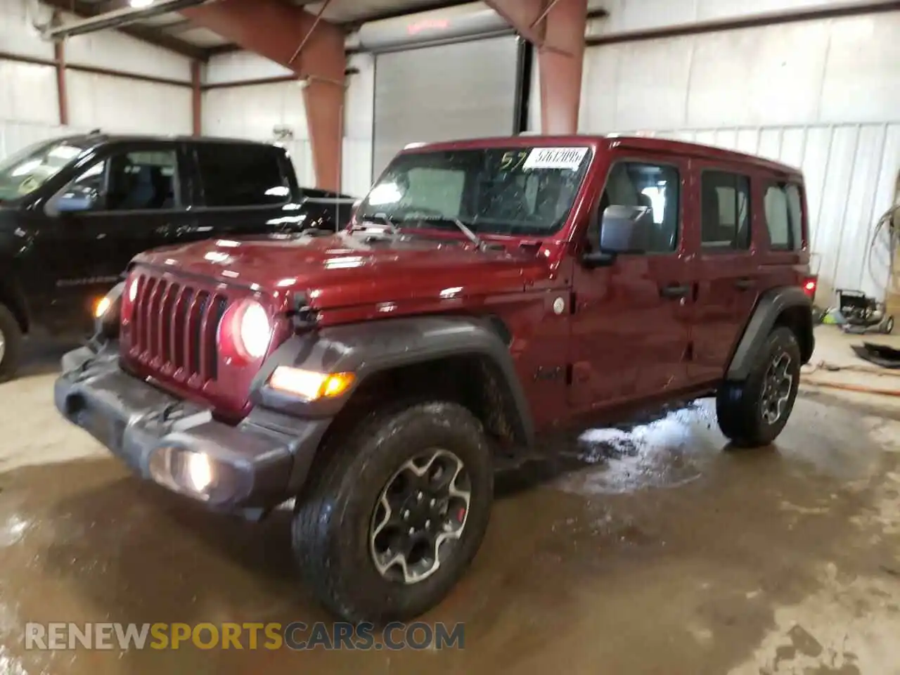 1 Photograph of a damaged car 1C4HJXDN1MW729111 JEEP WRANGLER 2021
