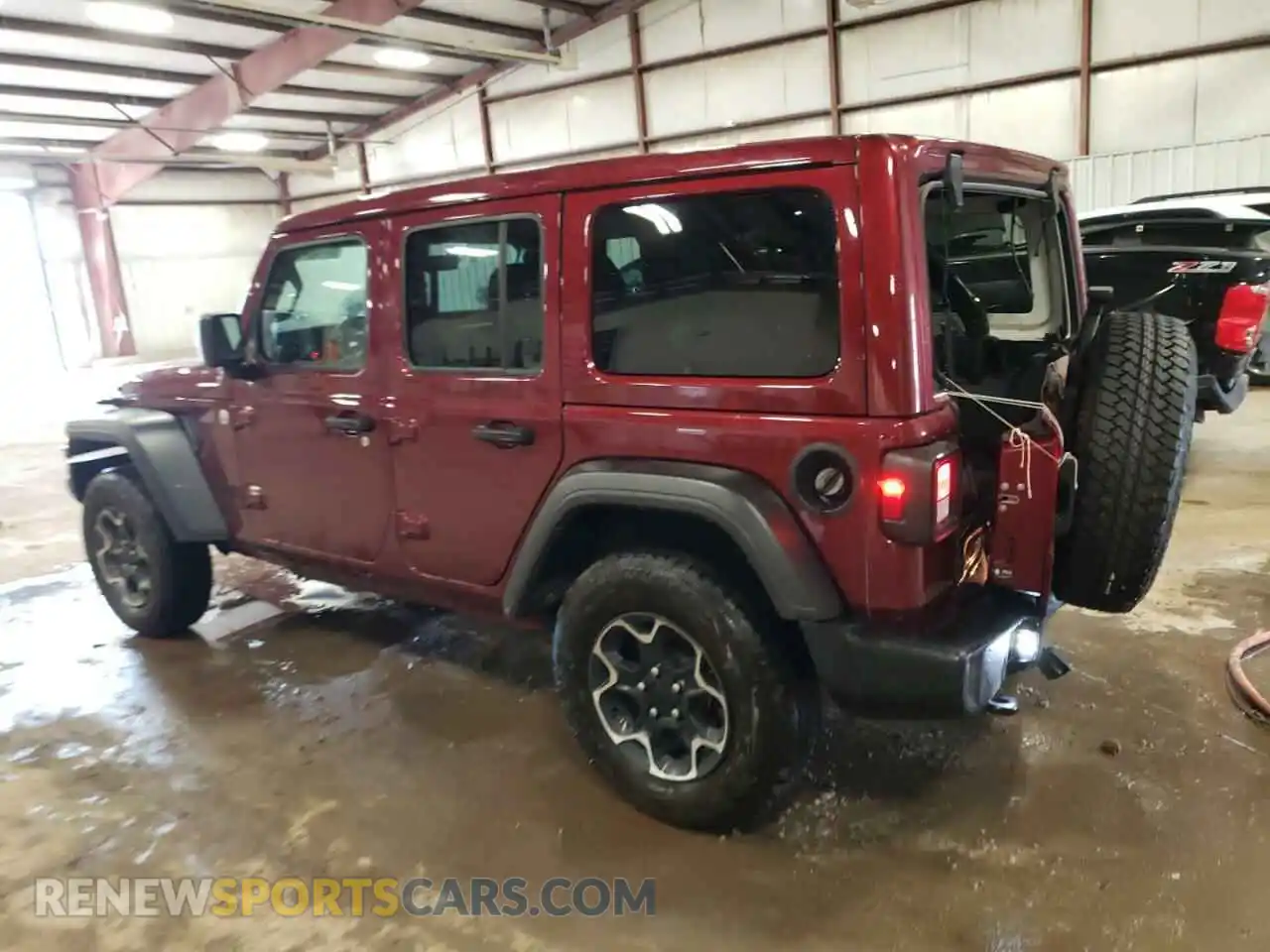 2 Photograph of a damaged car 1C4HJXDN1MW729111 JEEP WRANGLER 2021