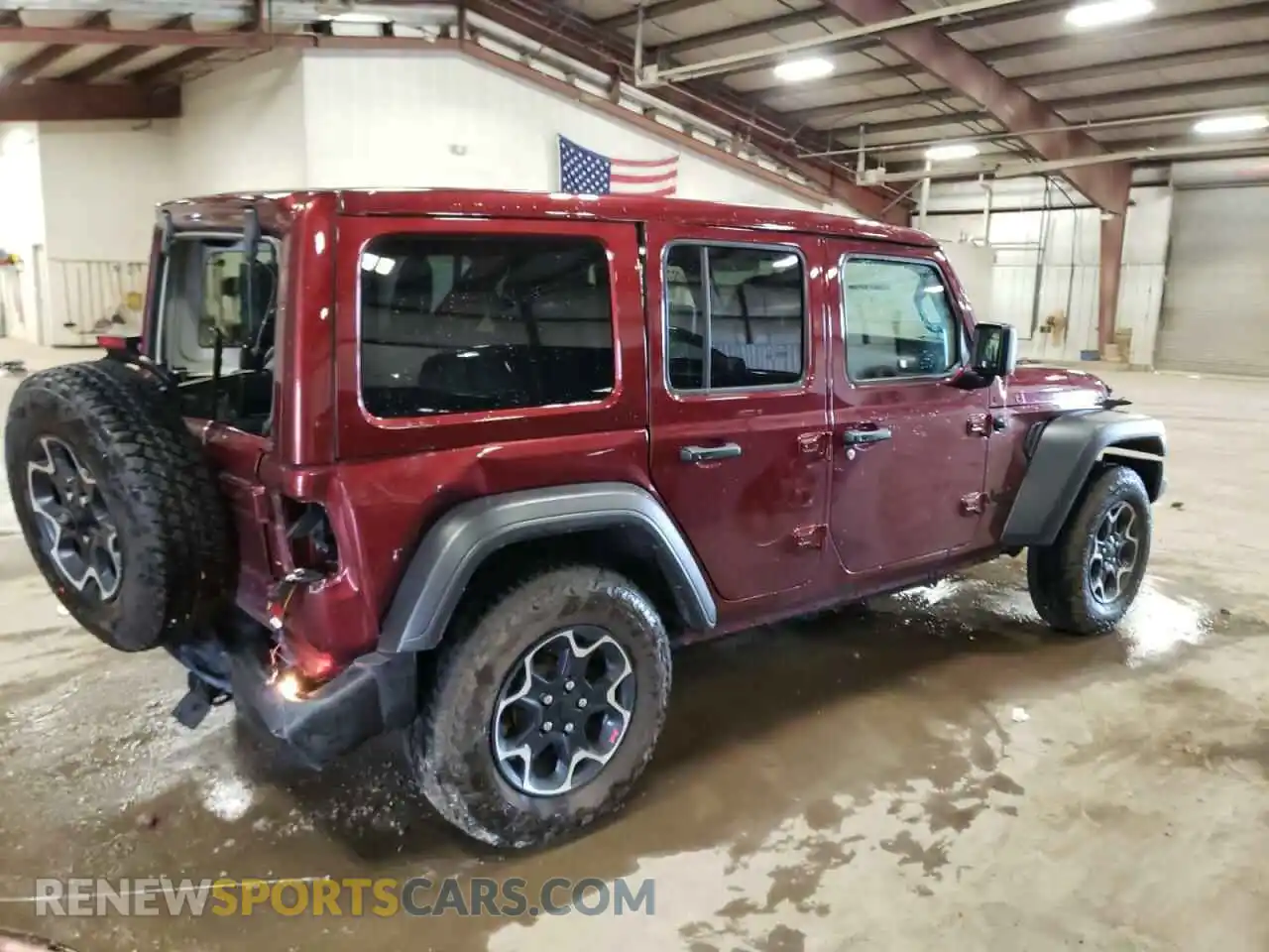 3 Photograph of a damaged car 1C4HJXDN1MW729111 JEEP WRANGLER 2021