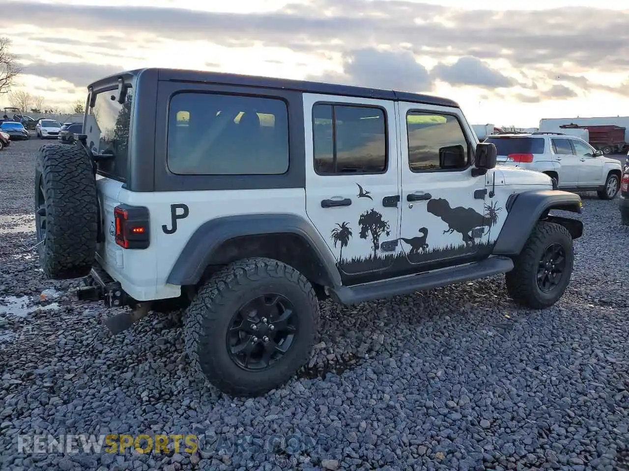3 Photograph of a damaged car 1C4HJXDN2MW518743 JEEP WRANGLER 2021