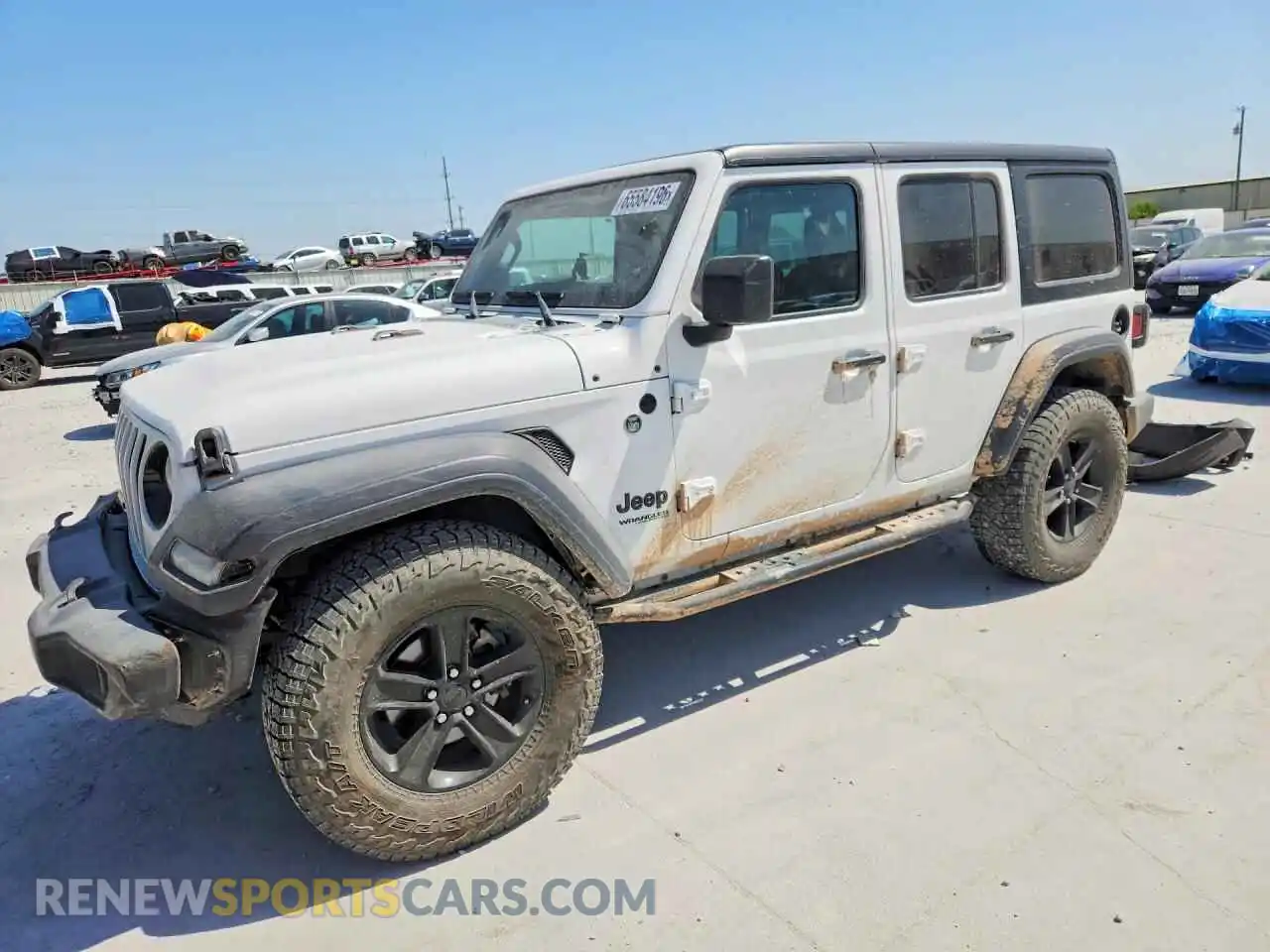 1 Photograph of a damaged car 1C4HJXDN2MW576383 JEEP WRANGLER 2021
