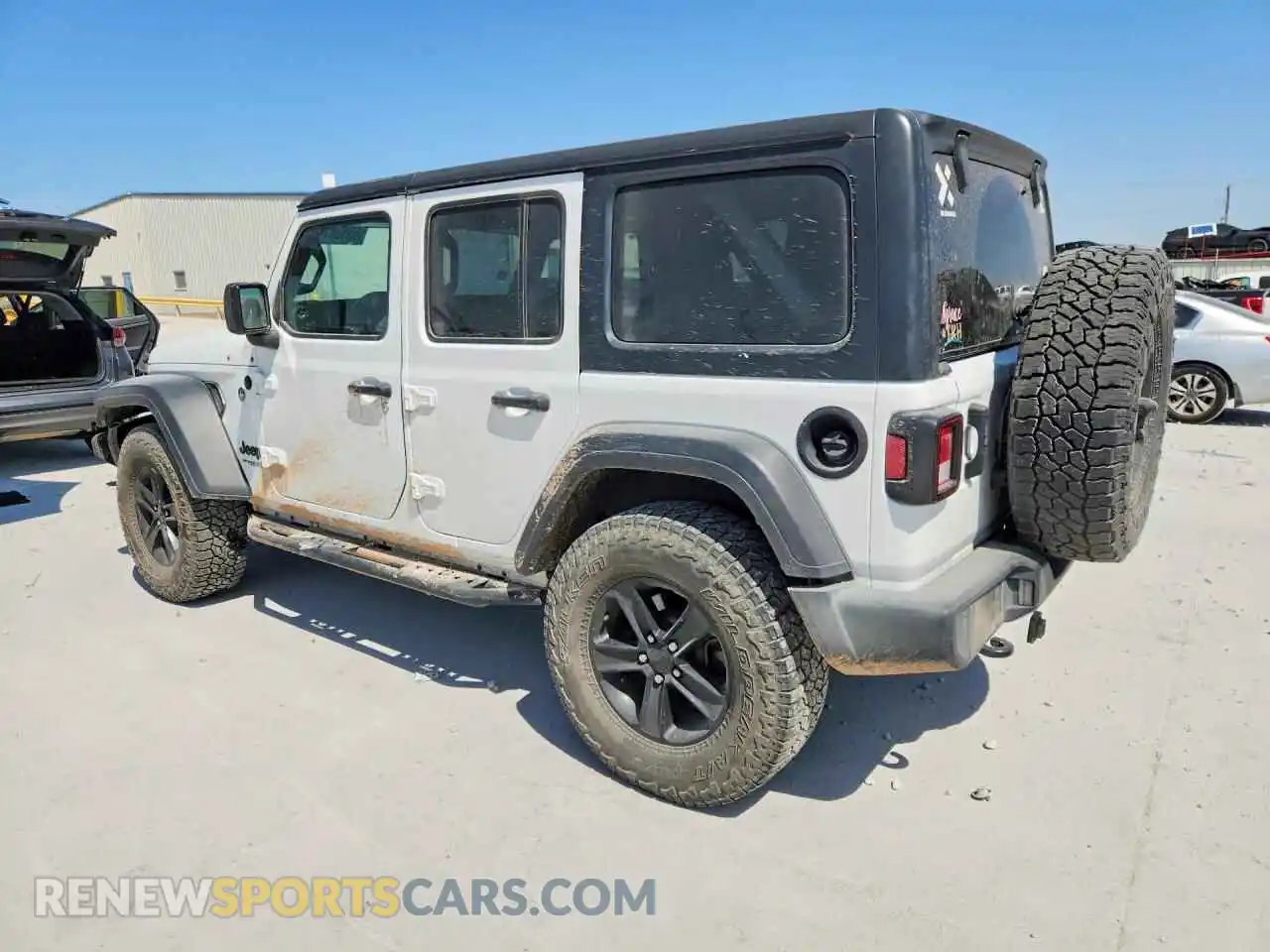 2 Photograph of a damaged car 1C4HJXDN2MW576383 JEEP WRANGLER 2021