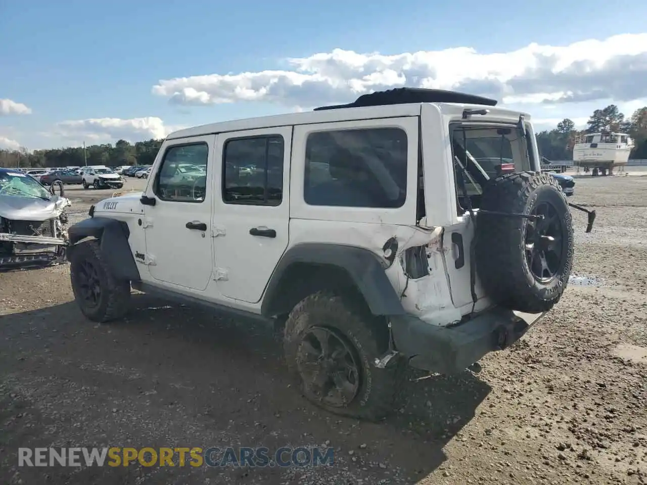 2 Photograph of a damaged car 1C4HJXDN2MW589487 JEEP WRANGLER 2021