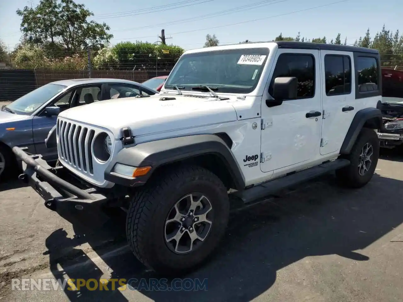 1 Photograph of a damaged car 1C4HJXDN2MW679707 JEEP WRANGLER 2021