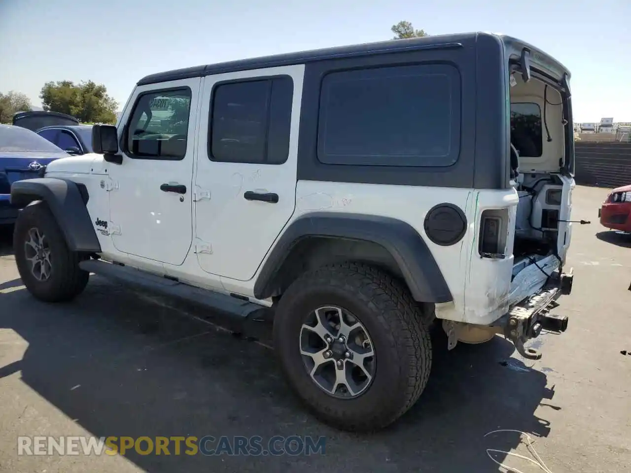 2 Photograph of a damaged car 1C4HJXDN2MW679707 JEEP WRANGLER 2021