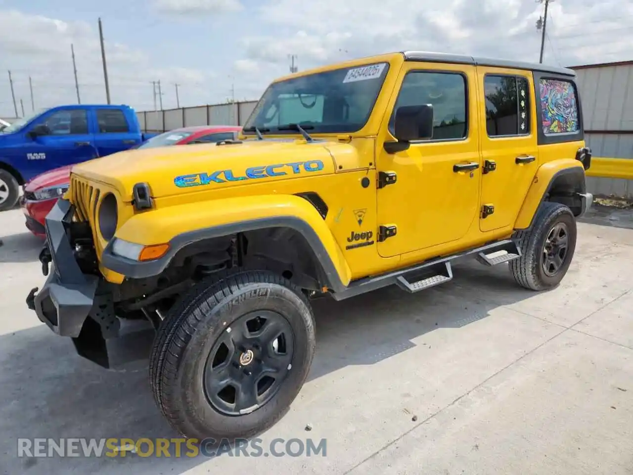 1 Photograph of a damaged car 1C4HJXDN2MW720806 JEEP WRANGLER 2021