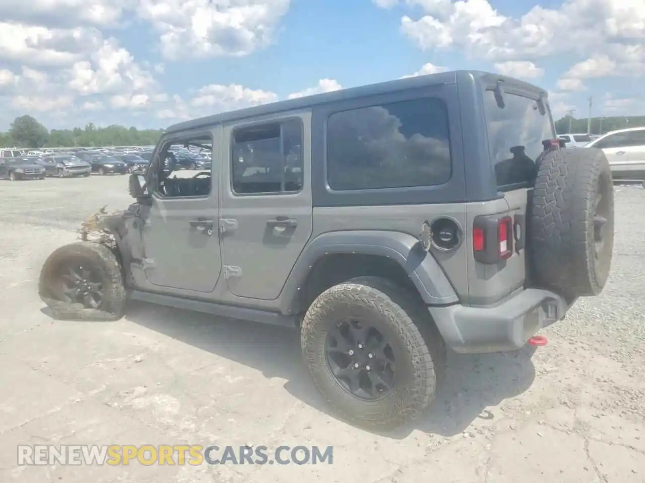 2 Photograph of a damaged car 1C4HJXDN2MW733927 JEEP WRANGLER 2021