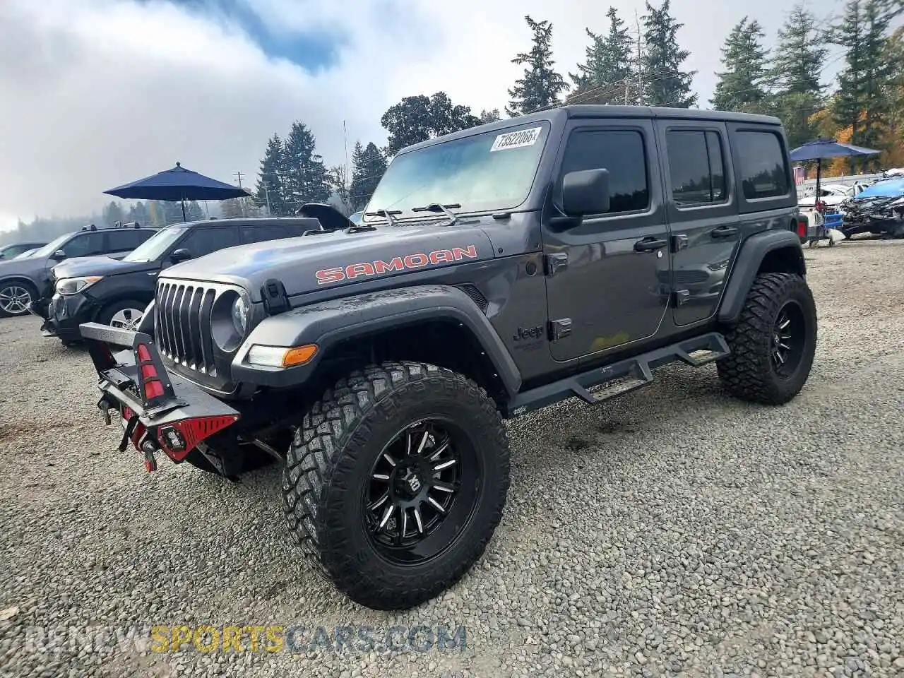 1 Photograph of a damaged car 1C4HJXDN2MW786532 JEEP WRANGLER 2021