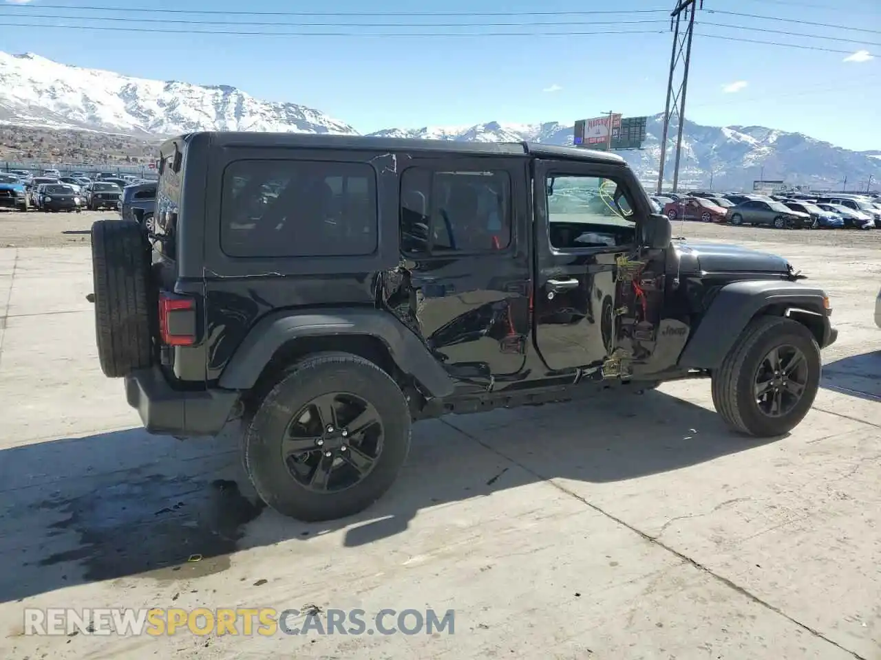 3 Photograph of a damaged car 1C4HJXDN2MW816399 JEEP WRANGLER 2021
