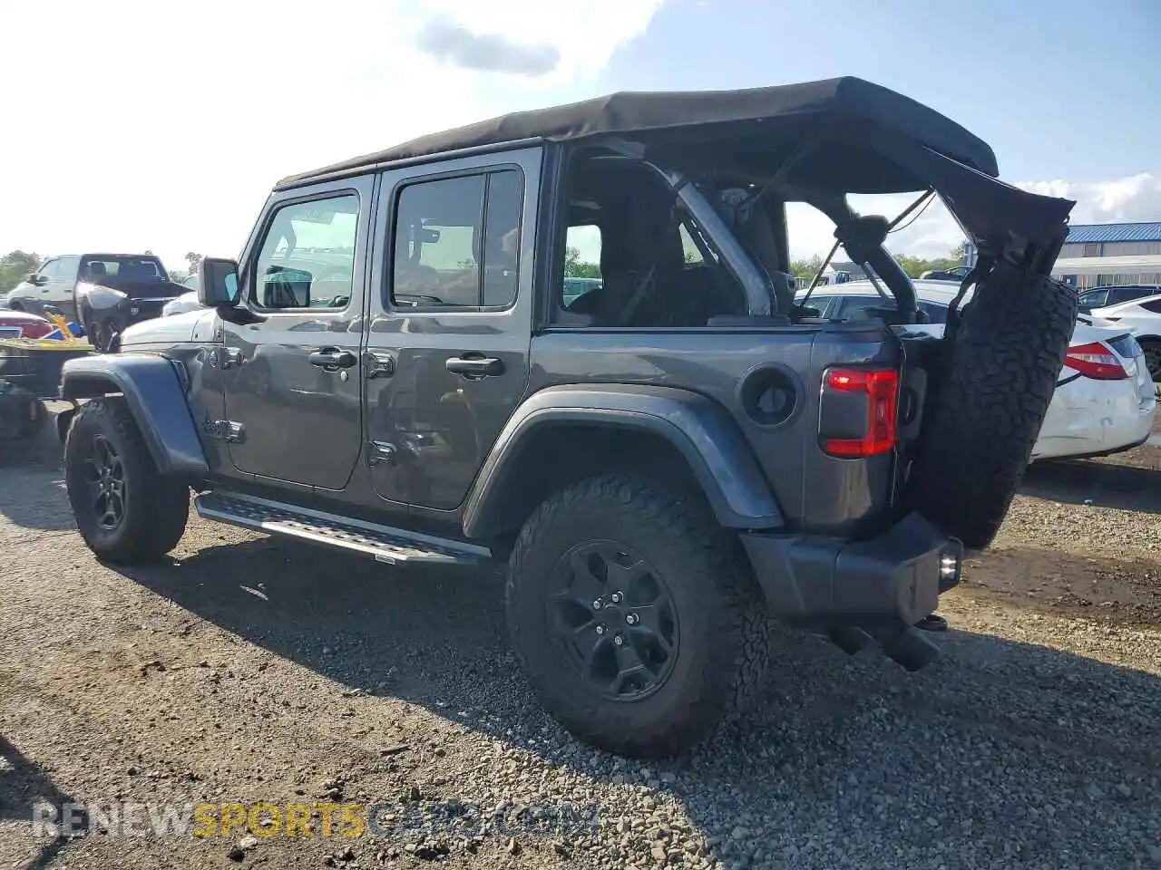 2 fotografías del automóvil dañado 1C4HJXDN3MW617751 JEEP WRANGLER 2021