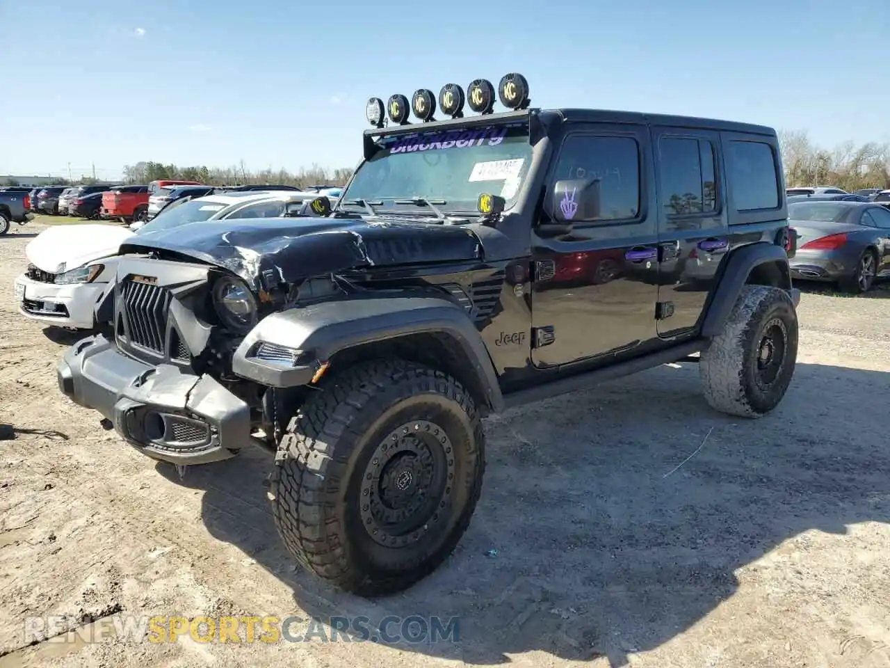 1 Photograph of a damaged car 1C4HJXDN3MW680459 JEEP WRANGLER 2021