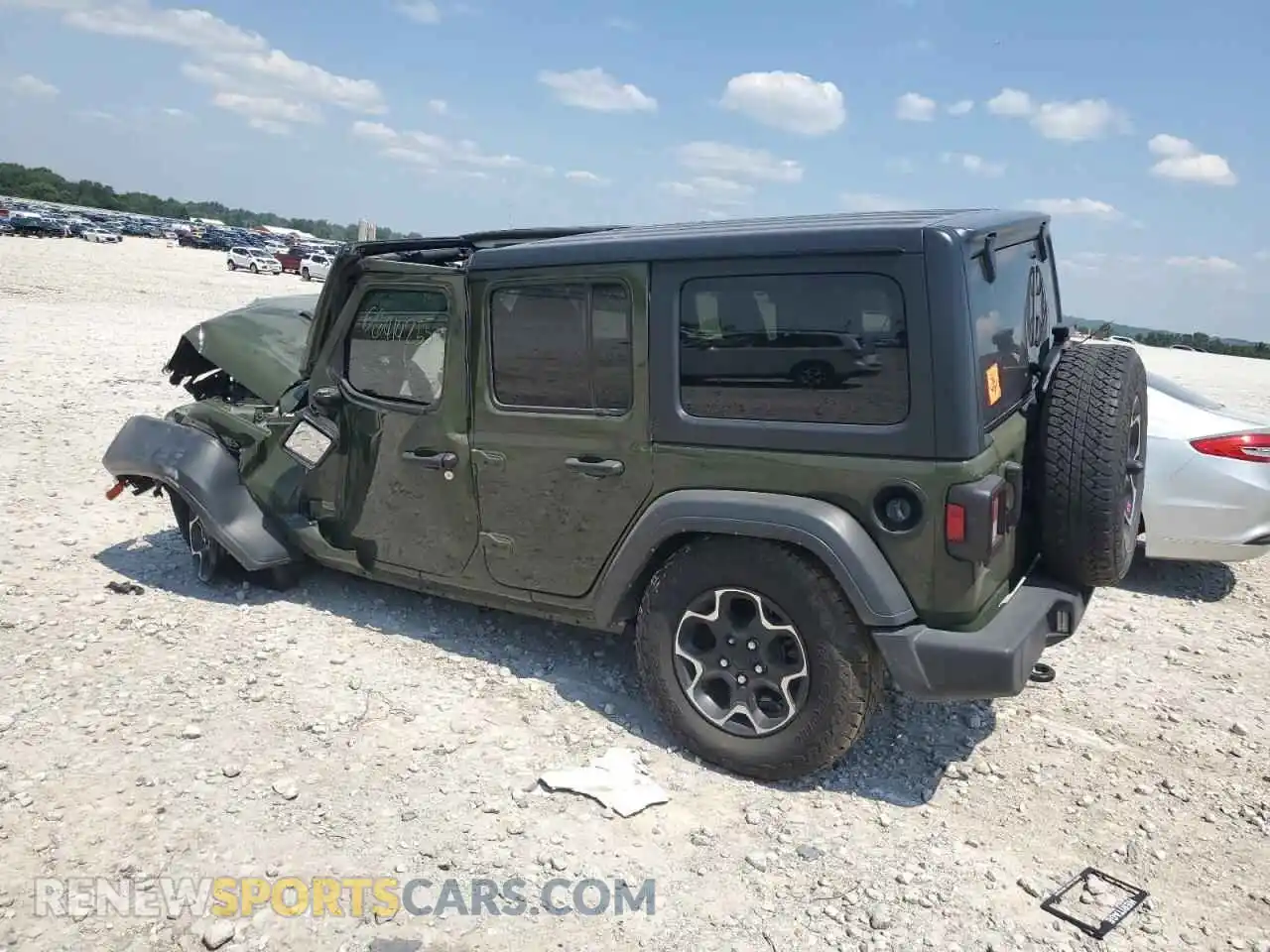 2 Photograph of a damaged car 1C4HJXDN3MW711810 JEEP WRANGLER 2021