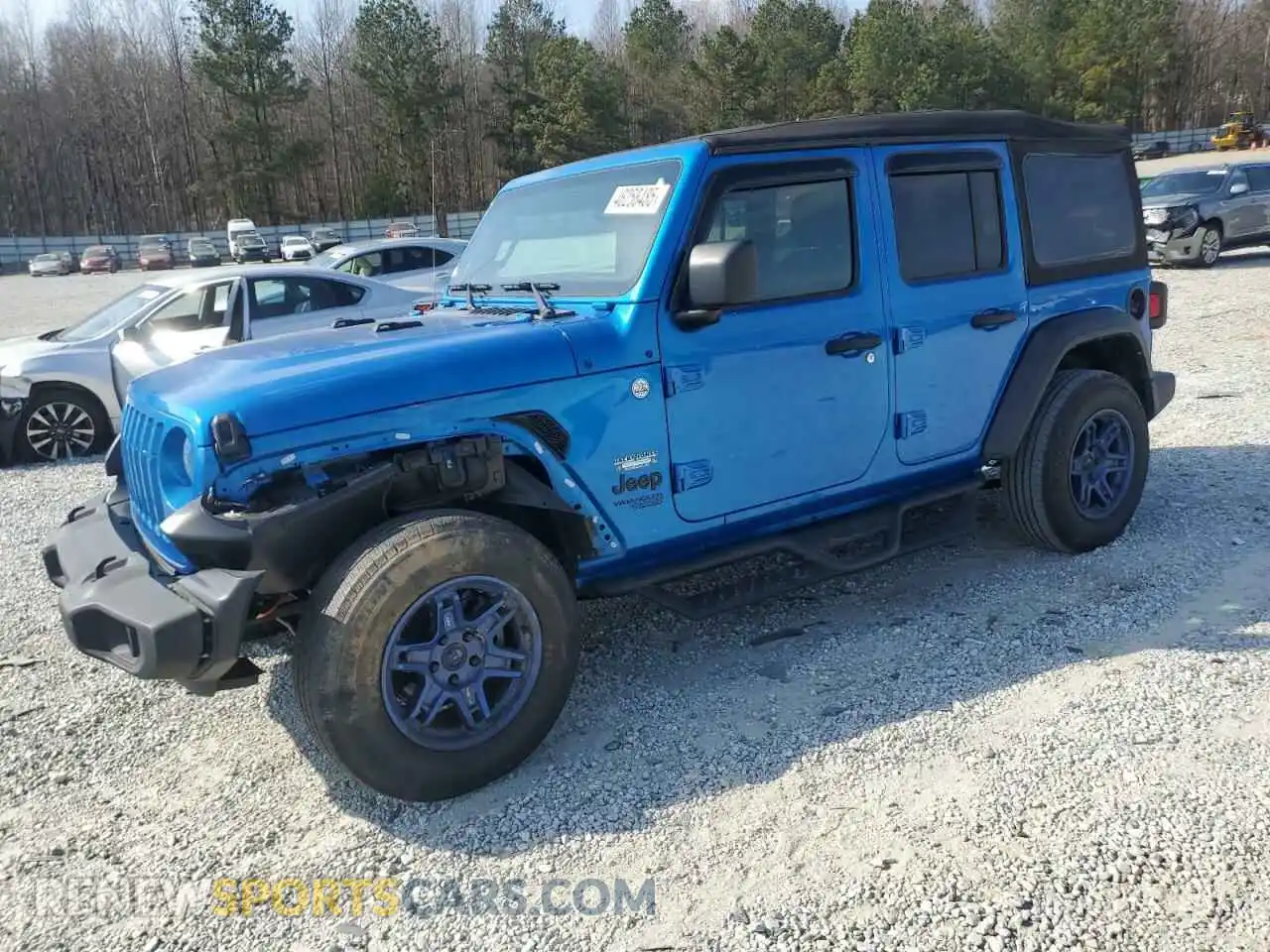 1 Photograph of a damaged car 1C4HJXDN3MW738862 JEEP WRANGLER 2021