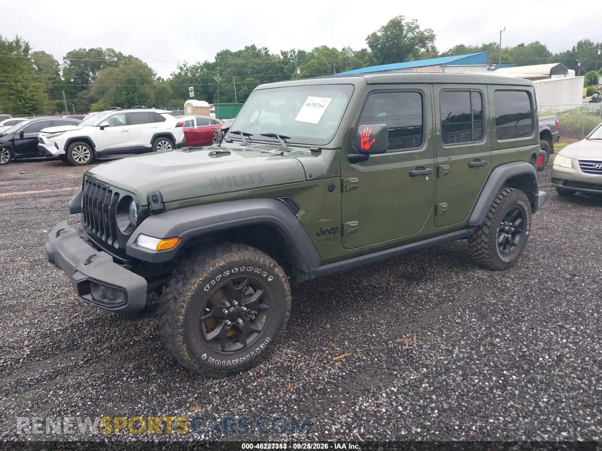 2 Photograph of a damaged car 1C4HJXDN3MW814208 JEEP WRANGLER 2021
