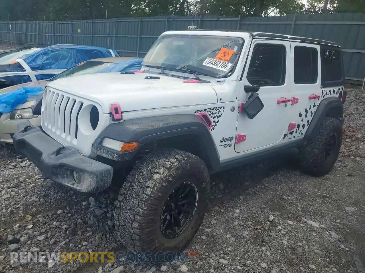 1 Photograph of a damaged car 1C4HJXDN4MW504830 JEEP WRANGLER 2021