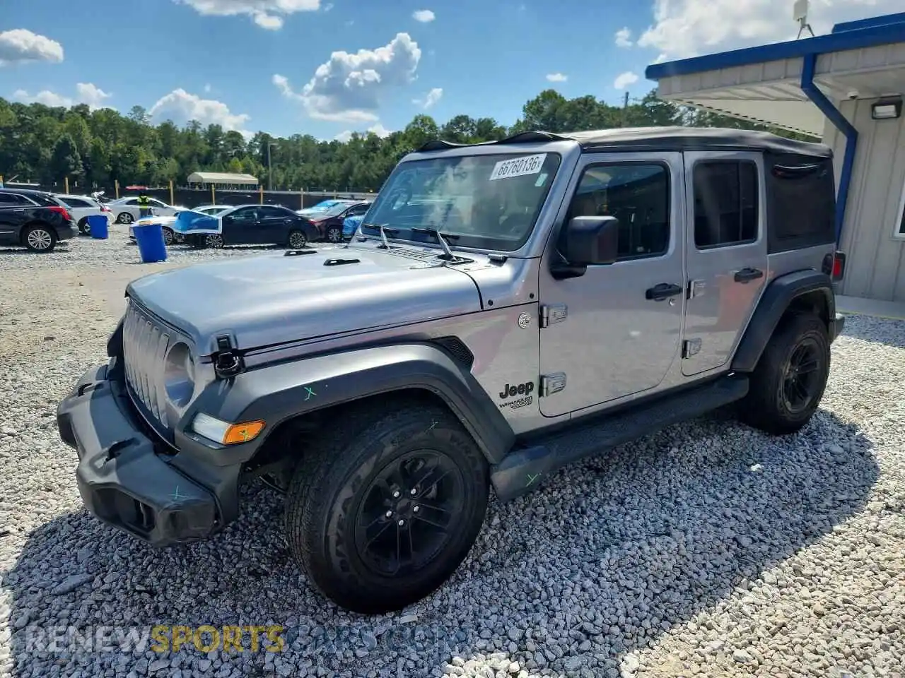1 Photograph of a damaged car 1C4HJXDN4MW751720 JEEP WRANGLER 2021