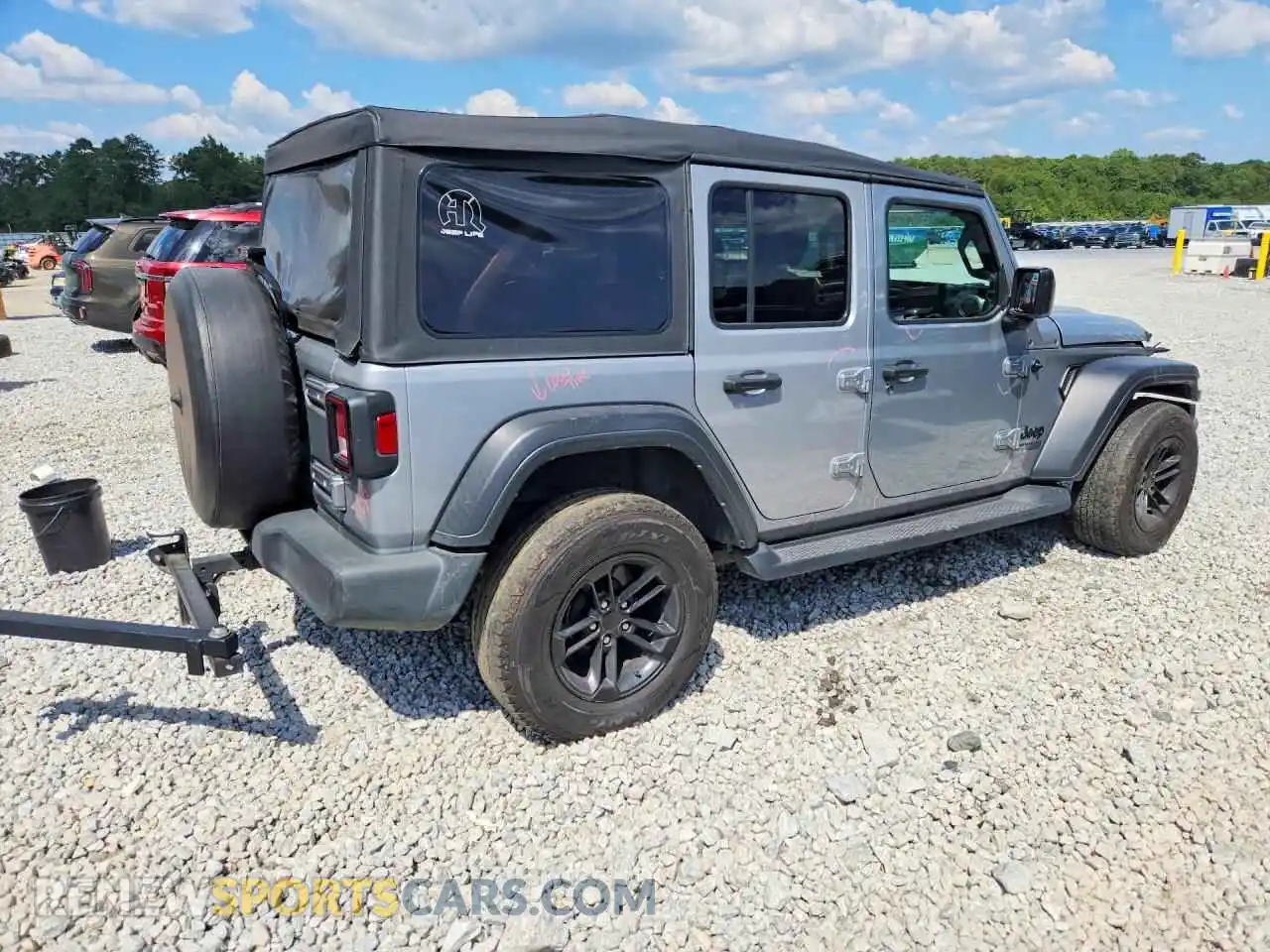 3 Photograph of a damaged car 1C4HJXDN4MW751720 JEEP WRANGLER 2021