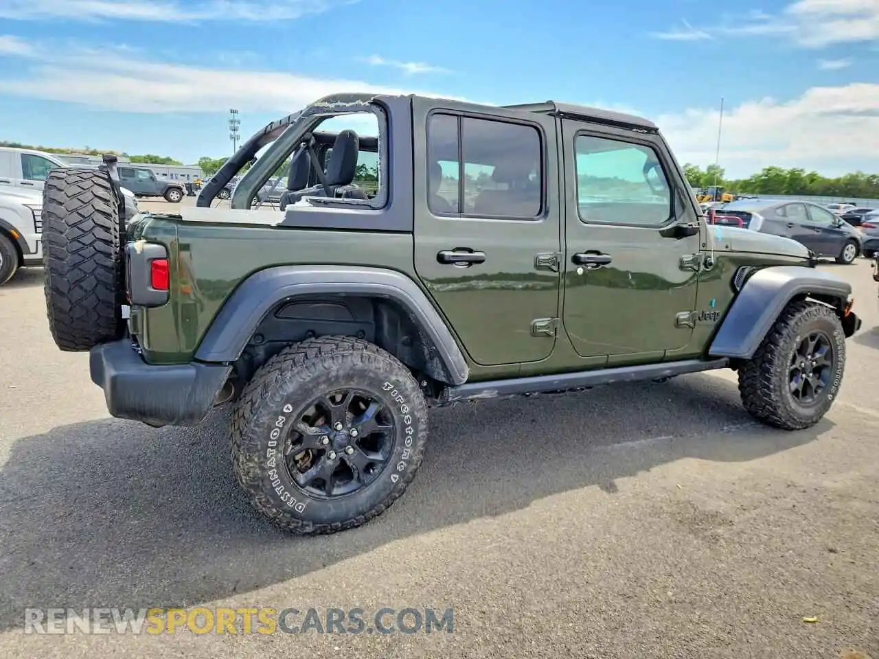 3 Фотография поврежденного автомобиля 1C4HJXDN4MW758960 JEEP WRANGLER 2021