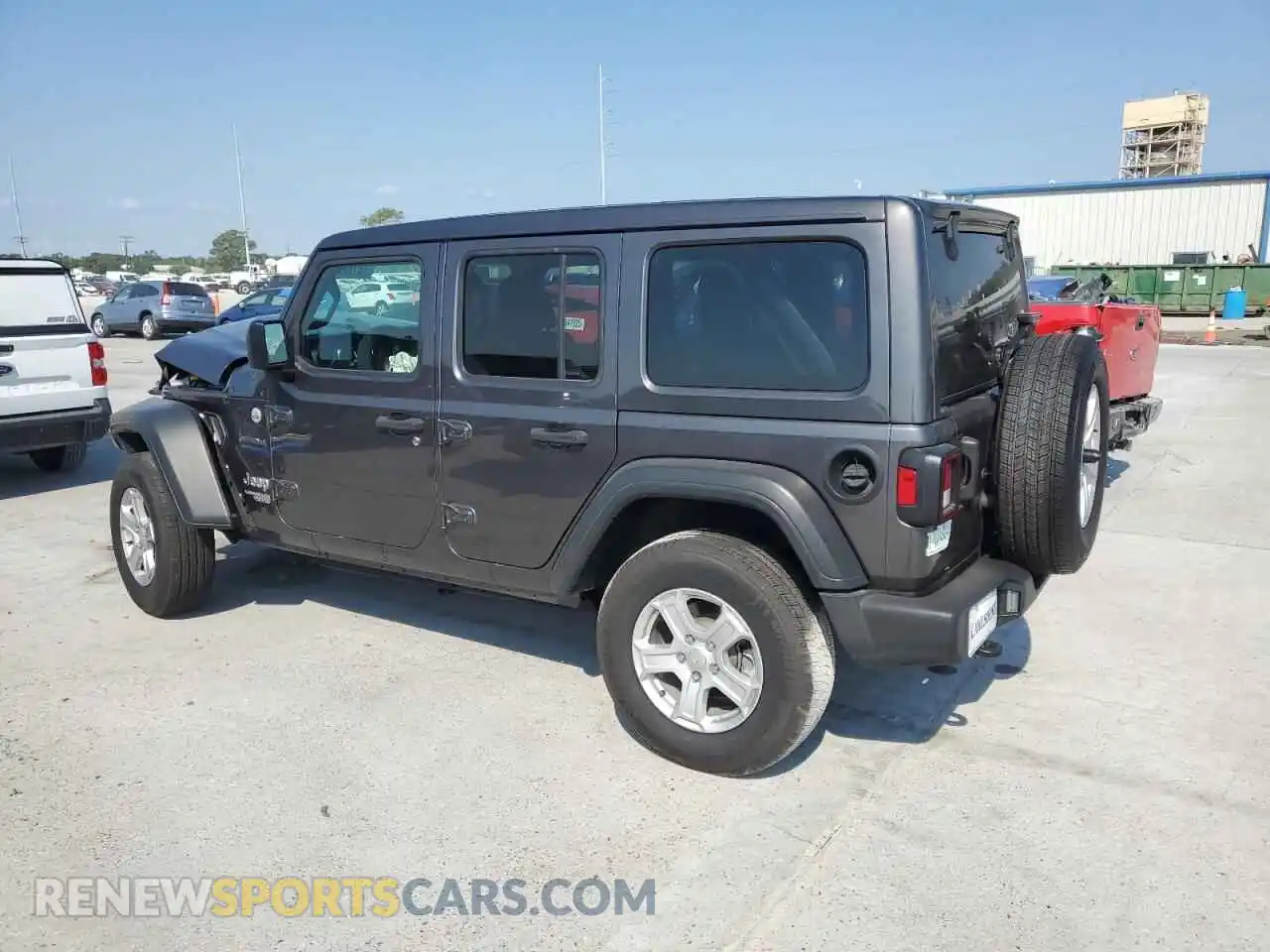 2 Photograph of a damaged car 1C4HJXDN5MW515187 JEEP WRANGLER 2021