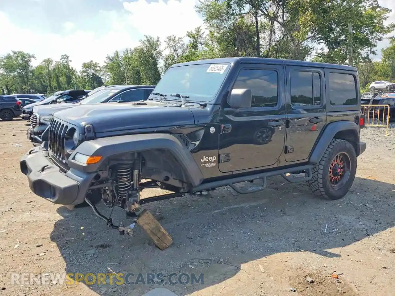1 Photograph of a damaged car 1C4HJXDN5MW554426 JEEP WRANGLER 2021