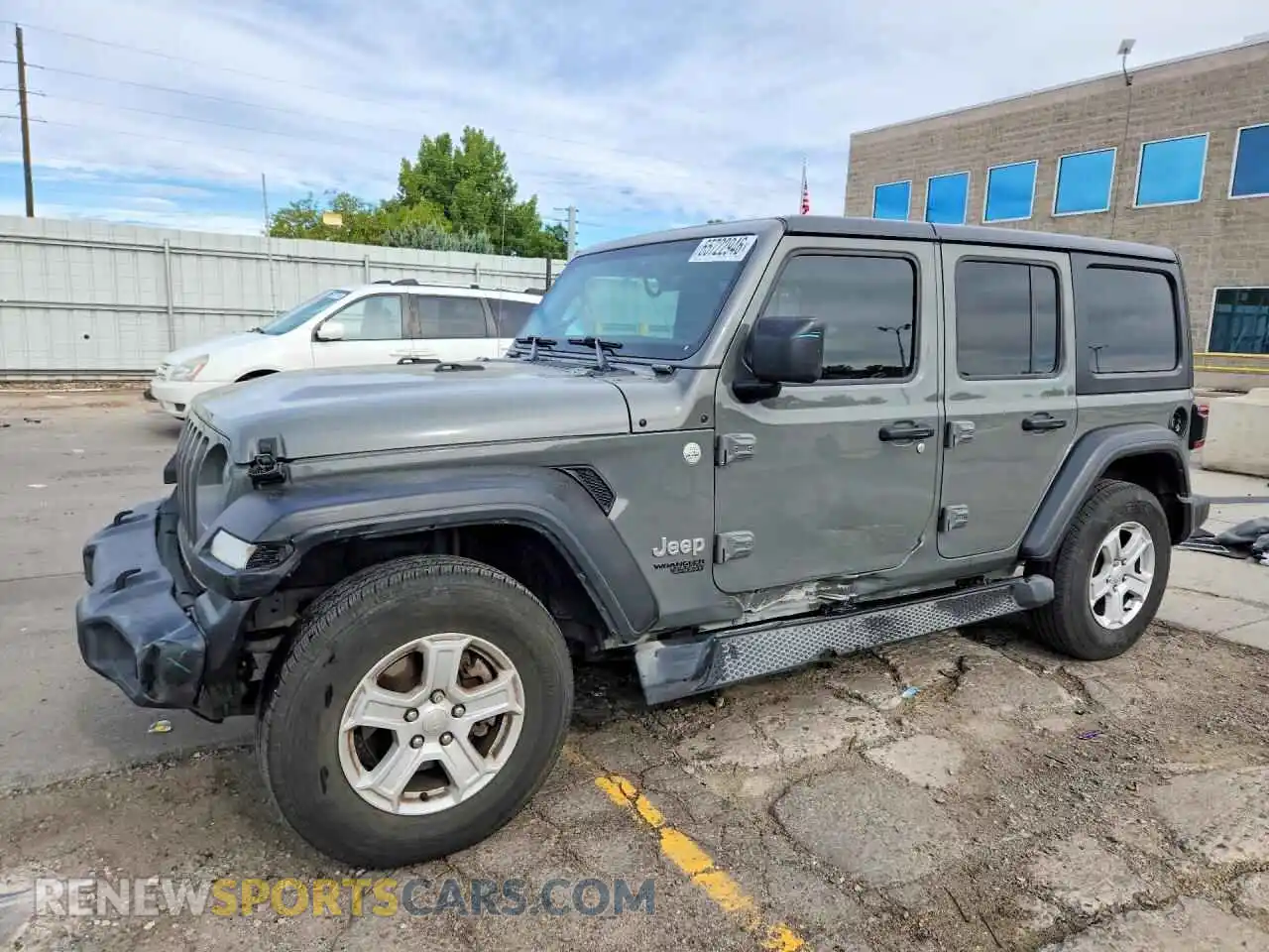 1 Photograph of a damaged car 1C4HJXDN5MW595588 JEEP WRANGLER 2021