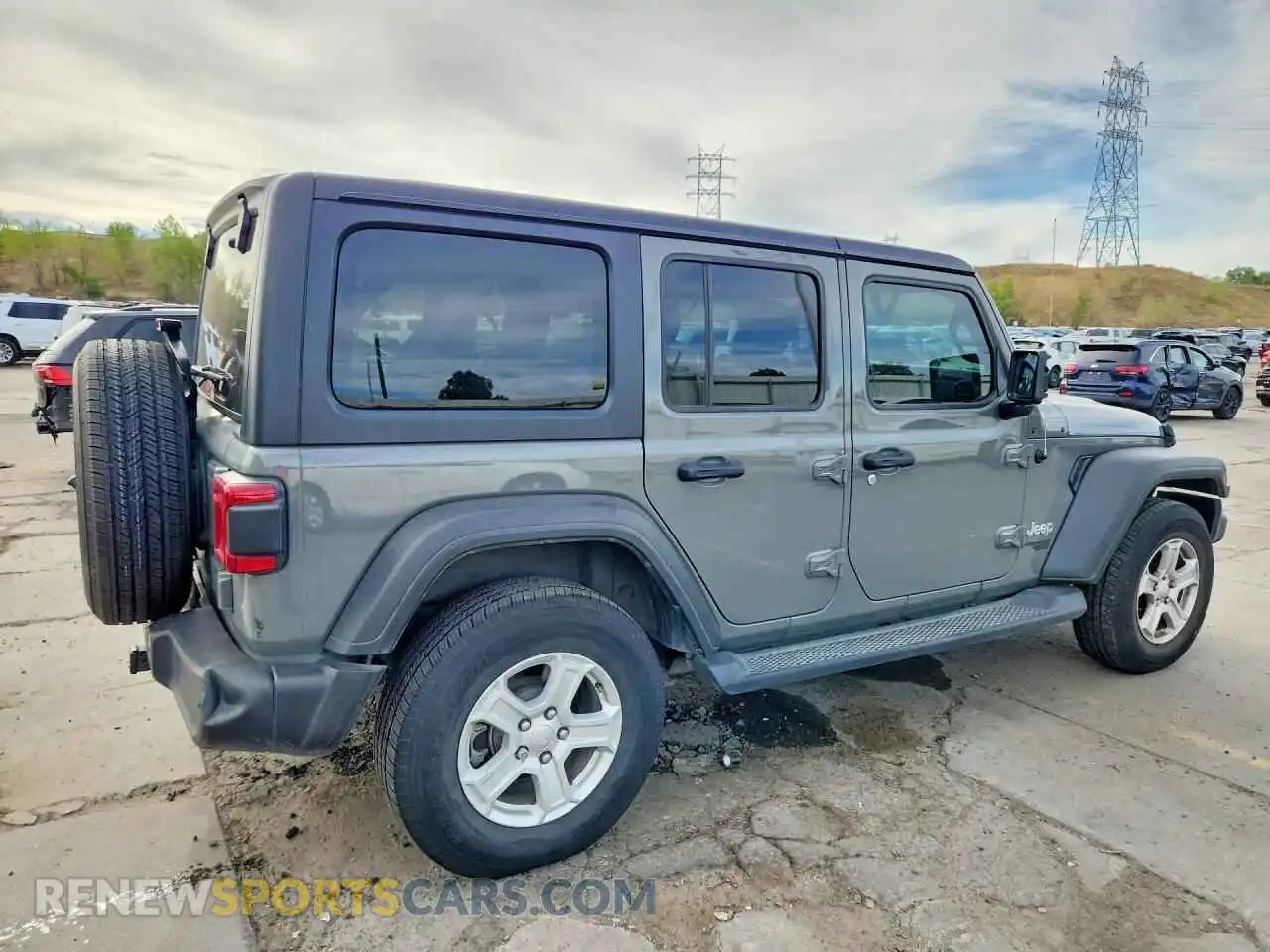 3 Photograph of a damaged car 1C4HJXDN5MW595588 JEEP WRANGLER 2021