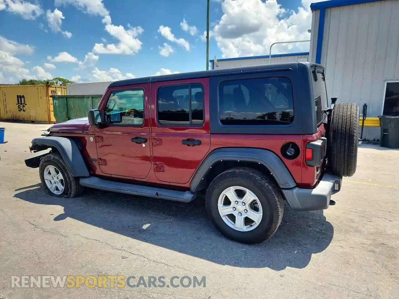 2 Photograph of a damaged car 1C4HJXDN5MW784824 JEEP WRANGLER 2021
