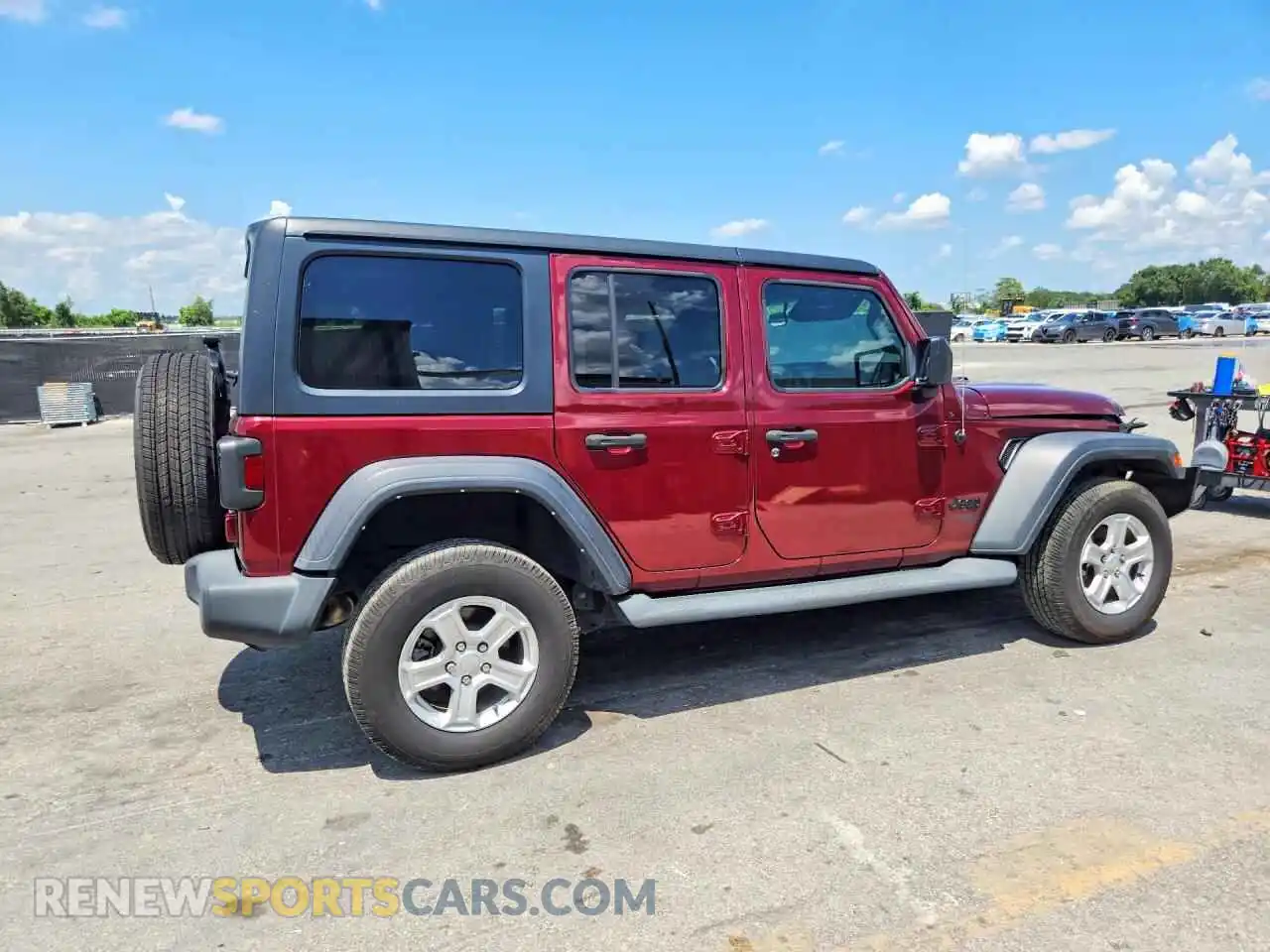 3 Photograph of a damaged car 1C4HJXDN5MW784824 JEEP WRANGLER 2021
