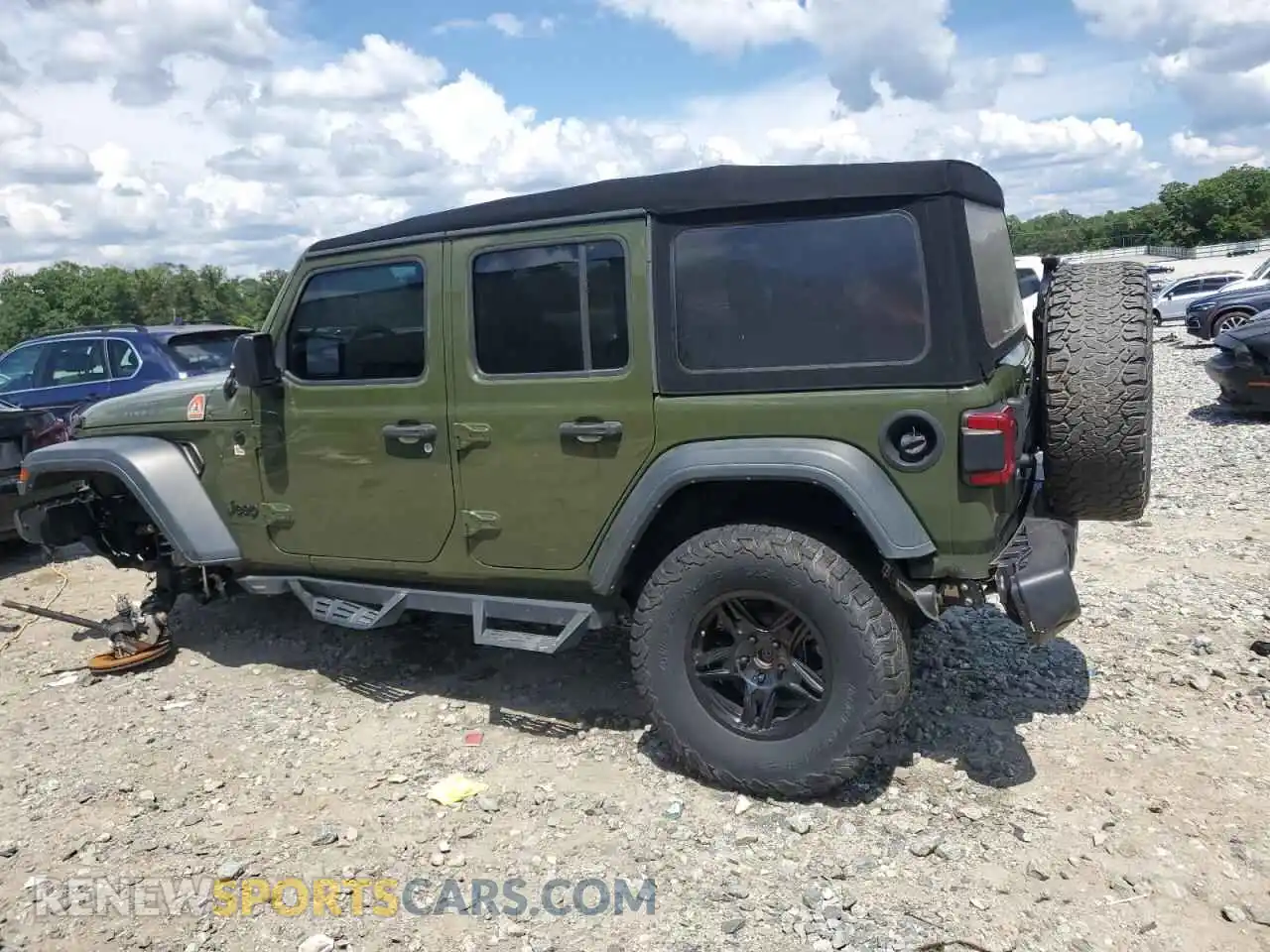 2 Photograph of a damaged car 1C4HJXDN5MW819927 JEEP WRANGLER 2021