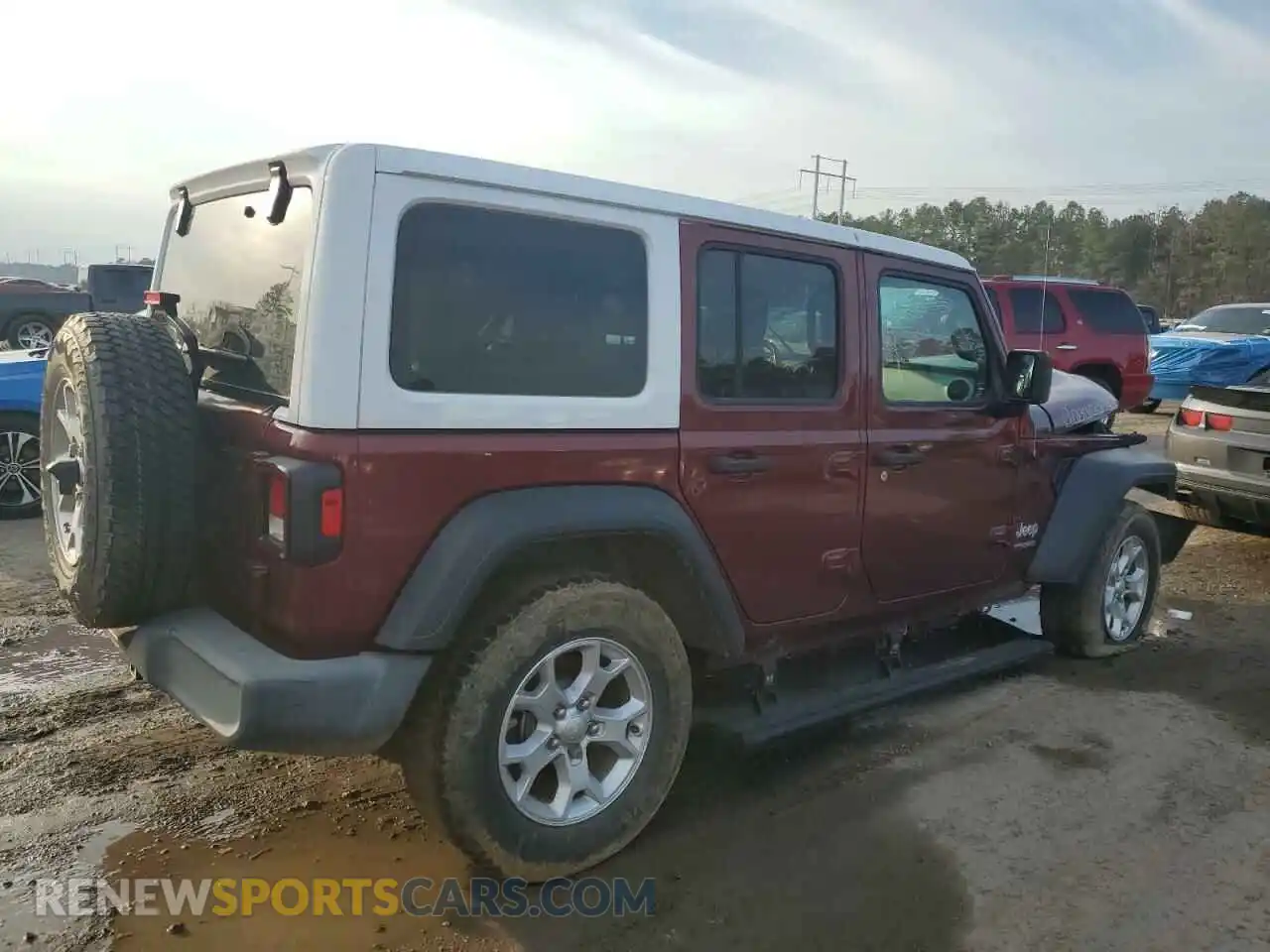 3 Photograph of a damaged car 1C4HJXDN6MW667866 JEEP WRANGLER 2021