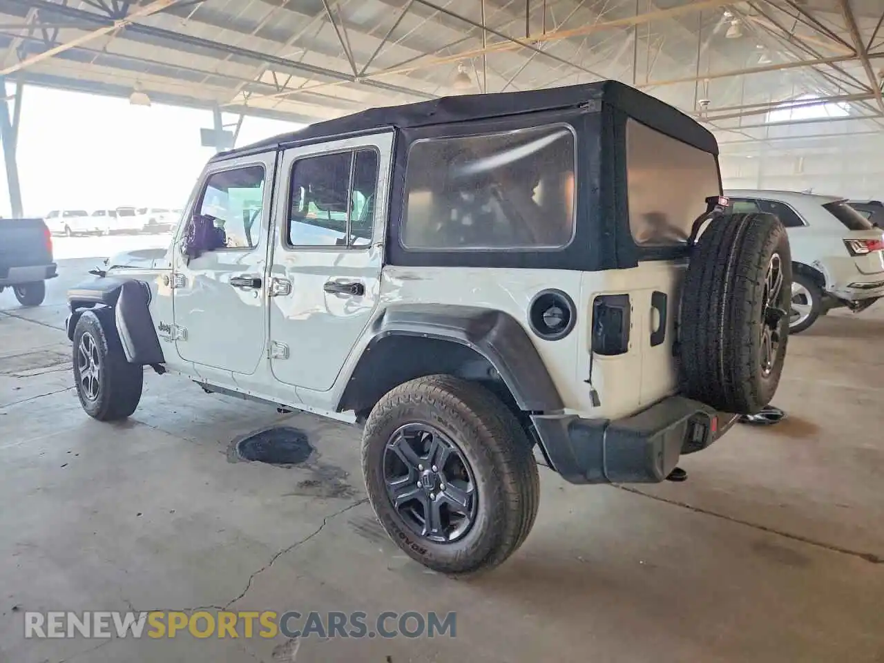 2 Photograph of a damaged car 1C4HJXDN6MW845291 JEEP WRANGLER 2021