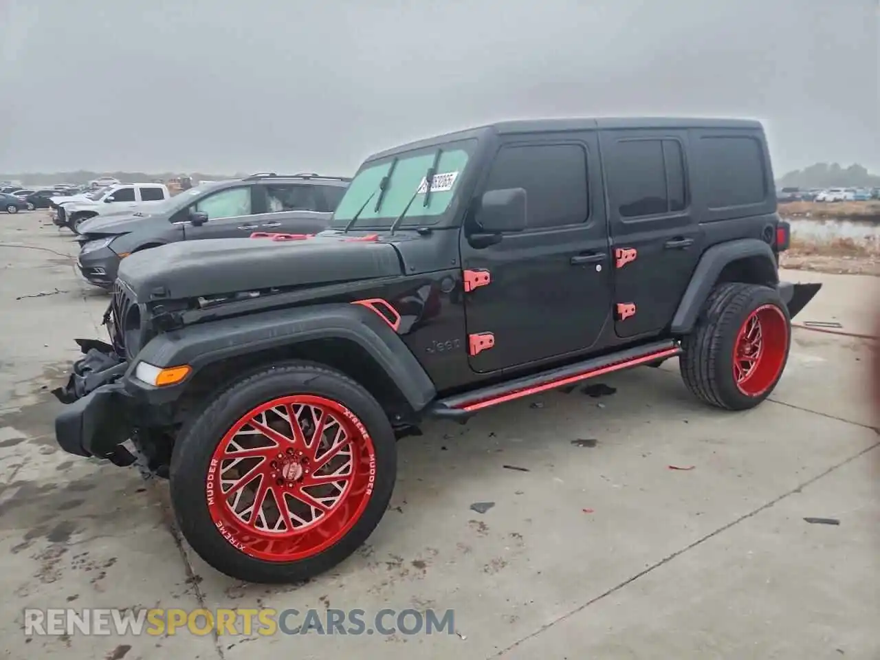 1 Photograph of a damaged car 1C4HJXDN6MW863516 JEEP WRANGLER 2021