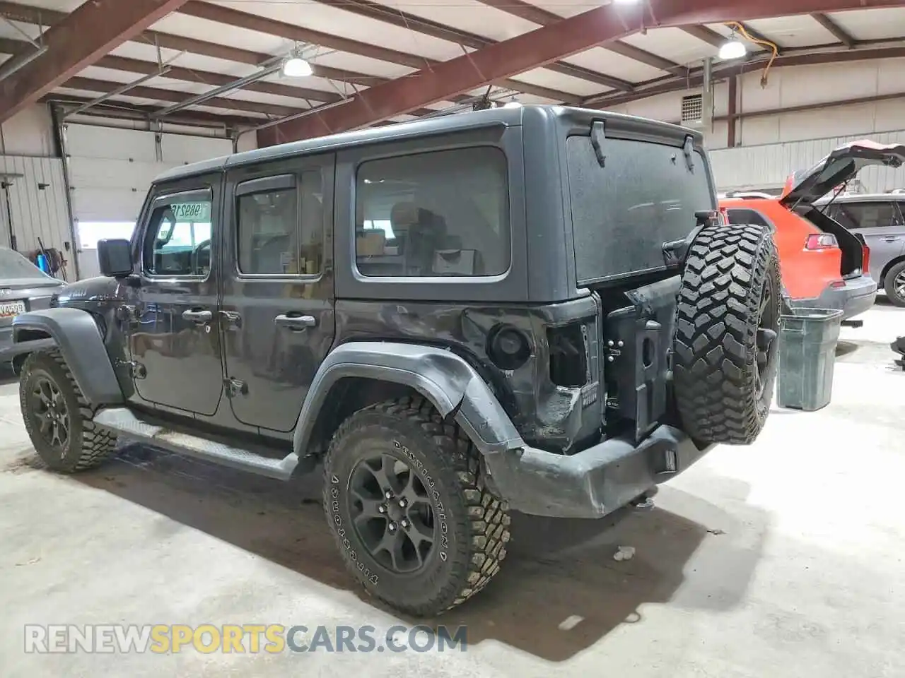 2 Photograph of a damaged car 1C4HJXDN7MW509794 JEEP WRANGLER 2021