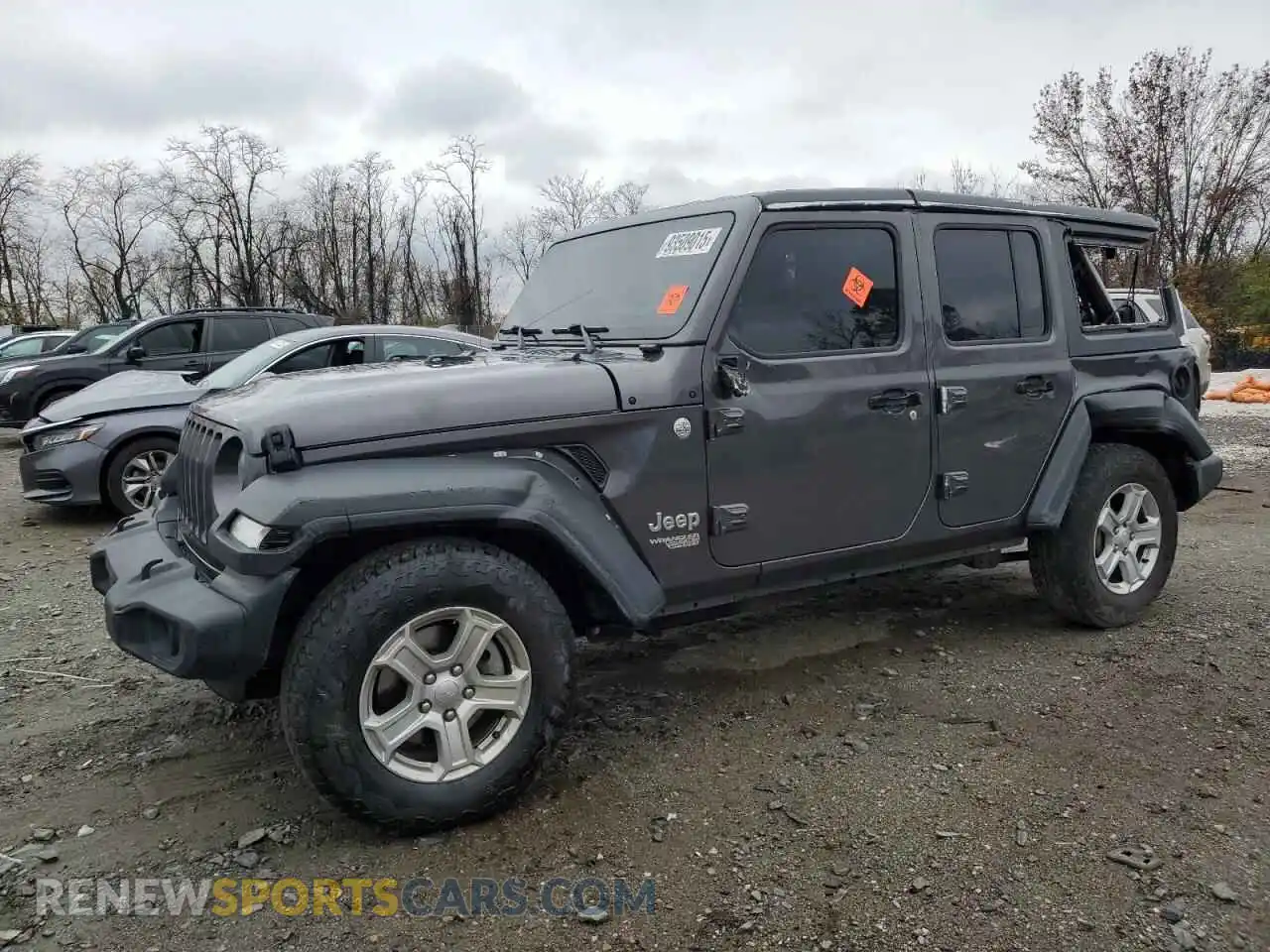 1 Photograph of a damaged car 1C4HJXDN7MW521329 JEEP WRANGLER 2021